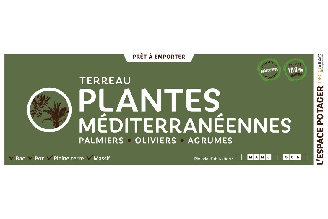 Terreau spécial palmiers, oliviers, agrumes