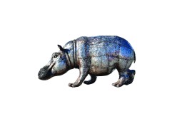Statue de jardin décorative hippopotame