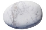 Gros galet décoratif marbre blanc