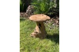 statue jardin champignon hauteur 30 cm avec pied large et travaillé