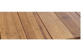 Zoom sur lame terrasse bambou brun cliar