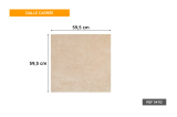 Sol extérieur en carrelage céramique beige