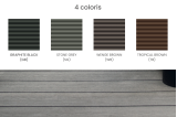 Lame de terrasse composite DFDE162 alvéolaire double face 4 m