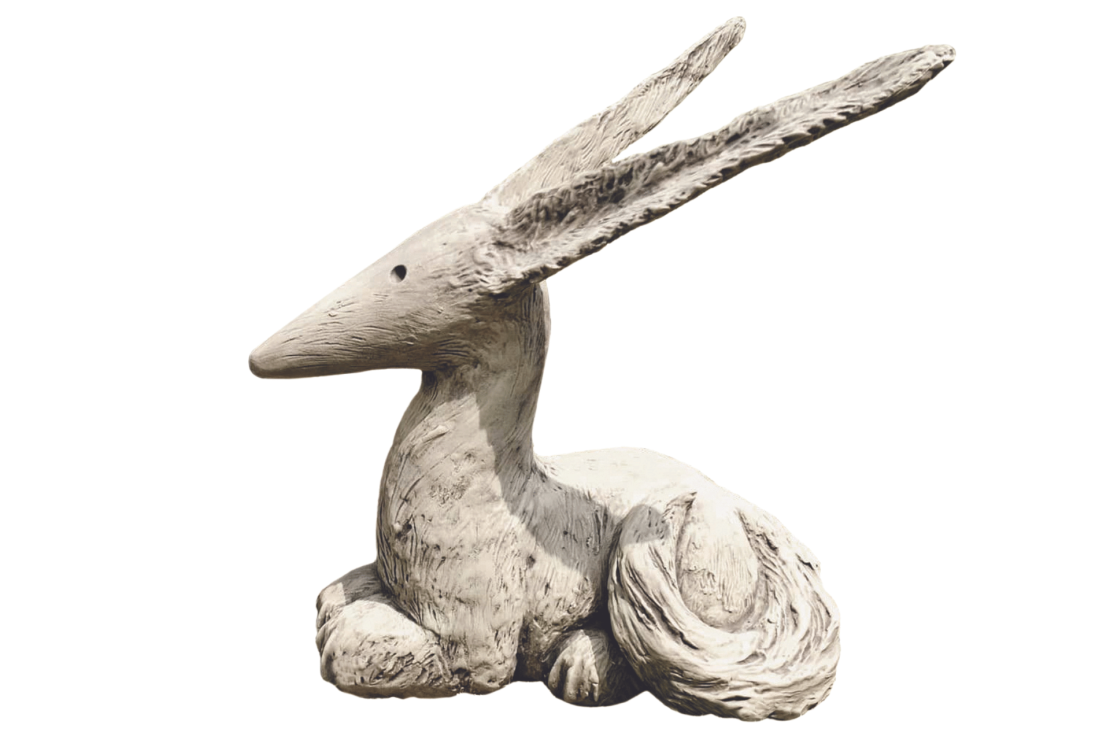 Statue de jardin Renard attentif Le Petit Prince - H. 41 cm