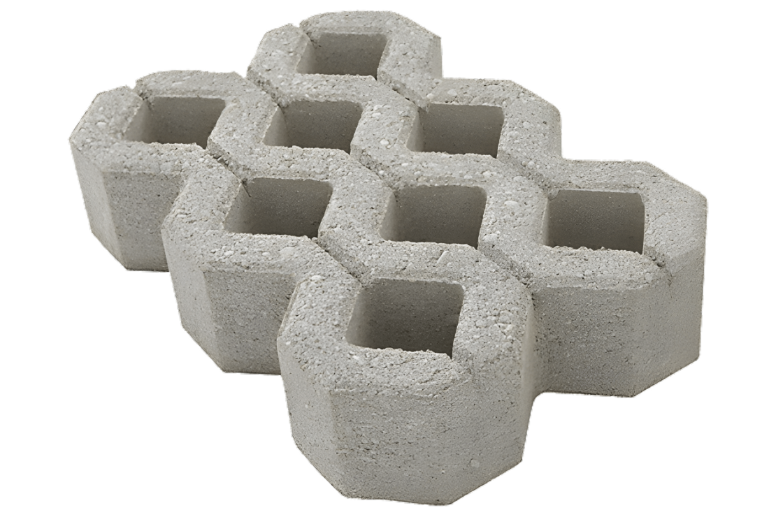 Dalle béton losange à engazonner