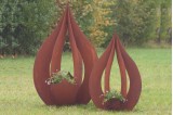 Décoration extérieure goutte d'eau métal