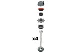 Pack de 4 vis pour fondation de terrasse bois