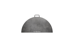 Demie plaque plancha pour bol à feu