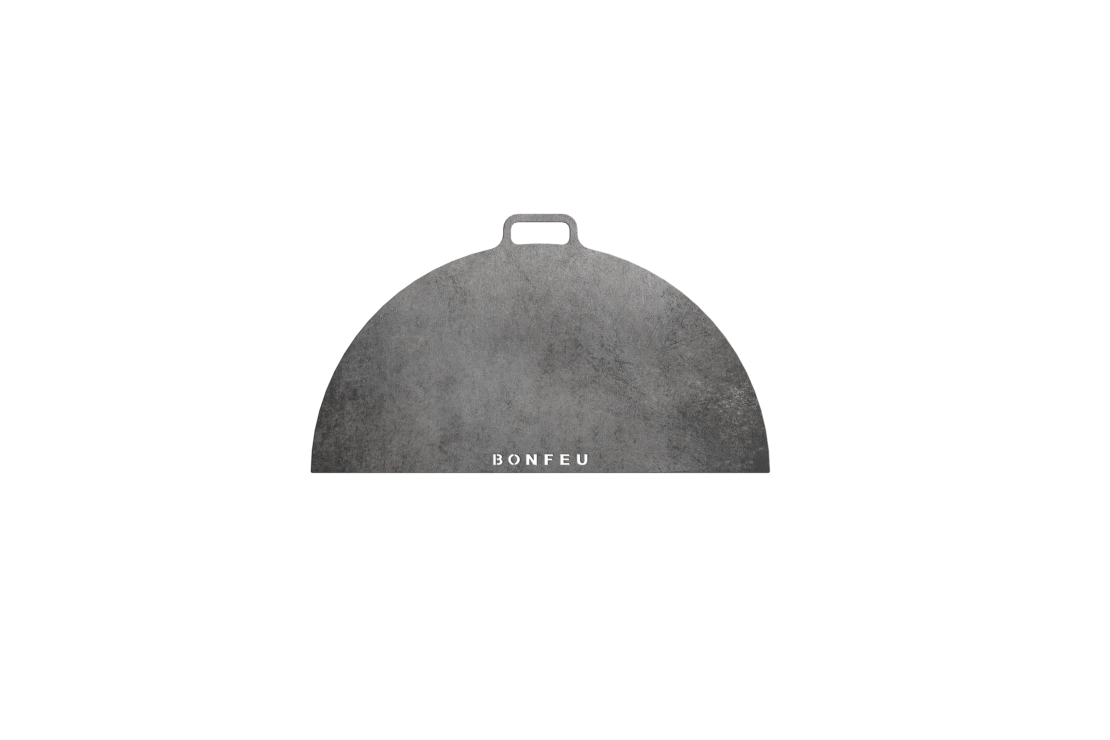 Demie plaque plancha pour bol à feu