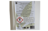 Zoom sur etiquette dos bidon de 5L