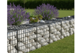 galet 60/120 en marbre beige clair utilisé en gabion déco