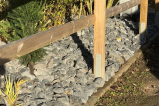 Roche noire veinée pour paillage talus