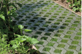 Dalle béton losange à engazonner