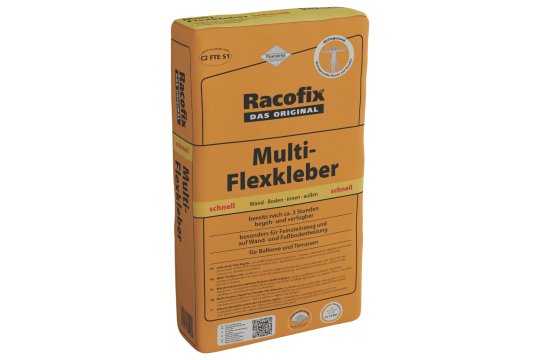 Mortier colle flexible Racofix Multi-Flex Prise rapide - Sac de 25 kg