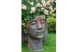 Visage Homme demi rouille 53 cm.