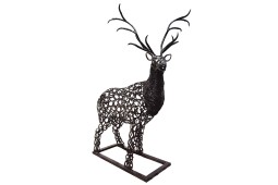 Sculpture Cerf en Fers à...