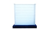 Plaques béton Séquoia en béton brut sans lasure.