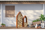 Range Bûches Design aspect Corten - H.149 ou H.195 cm