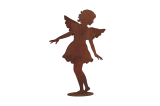 Figurine en métal rouillé 50% recyclé 104 cm de haut