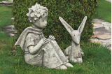 Statue de jardin Renard attentif Le Petit Prince - H. 41 cm