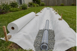 Geotextile pour aménagement extérieur, drainage ou allées carrossables