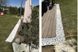 Bande de propreté utilisée en contour de terrasse