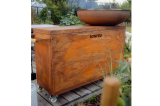 Brasero Island Corten 80 cm de large