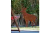 Sculpture de cerf en métal pour la déco extérieure