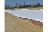 geotextile geodren en chantier
