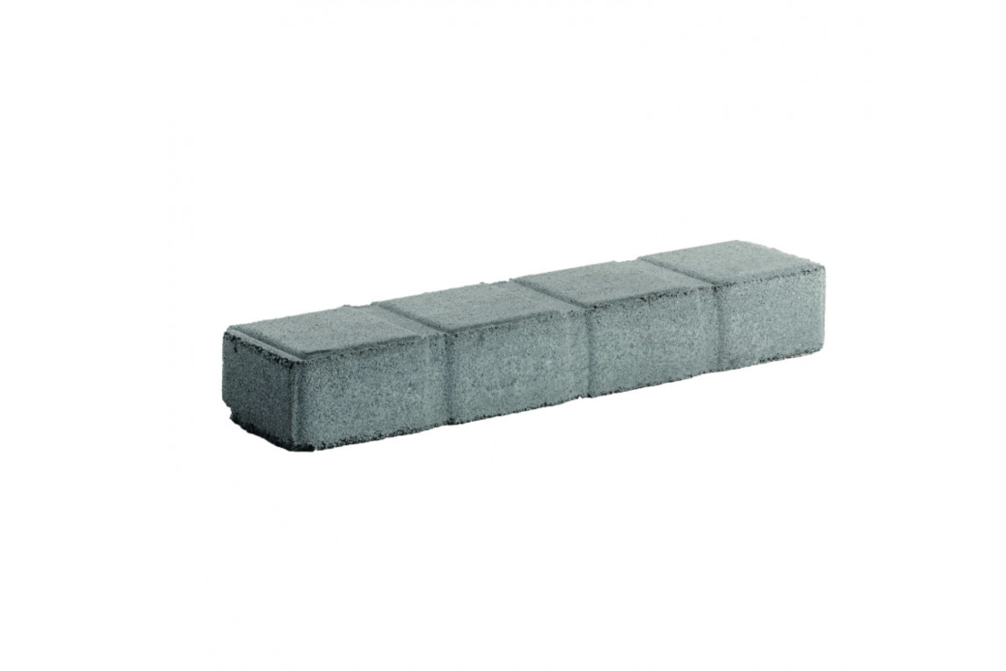 Bordure béton droite gris pour délimitation