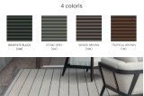 Lame de terrasse composite DFDS162 pleine double face 4 m