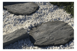 Pas japonais beton anthracite imitation pierre