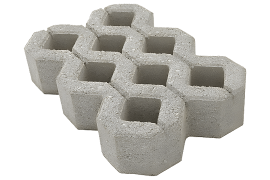 Dalle béton losange à engazonner