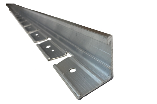Bordure aluminium recyclé pour jonction route et autres matériaux