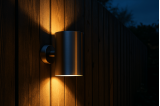 Applique extérieure solaire inox Noor