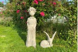 Figurine de jardin en pierre reconstituée Le petit Prince de Saint Exupéry