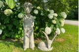 Statue de jardin le Petit Prince et son ami Renard