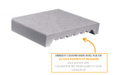 Embout gris pour démarrage couvre mur