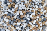 Gravier roulé trio mosaic 15/25 mm blanc, beige , bleu