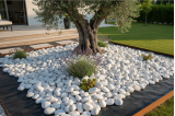 galet 60/120 coloris clairs en contour d'arbre