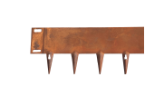 Bordure de jardin Linea fix en acier Corten