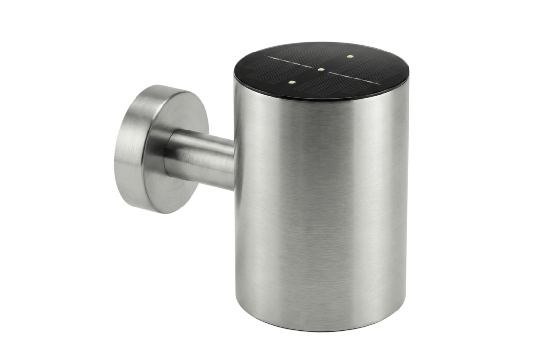 Applique extérieure solaire inox Noor